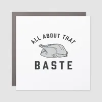 All About That Baste Funny Retro Style Car Magnet