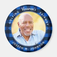 Golfing Heaven's Fairway Photo Golf Memorial Magnet