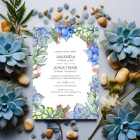 Succulents Wedding Invitation