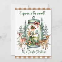 Cottagecore Christmas Warmth Flat Holiday Card