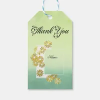 Golden Daisy Dream Elegance Romance Vintage Chic Gift Tags