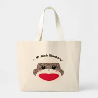 Sock Monkey Face Classic Bags