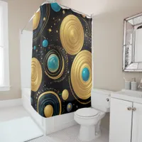 Ancient symbols in vibrant Abstract Design Shower Curtain