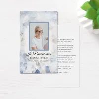 Blue Tint Carnation Floral Funeral Memorial Prayer