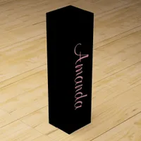 Black and Rose Gold personalized Wine Box