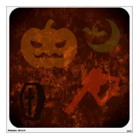 Halloween Scares on Eerie Background Wall Decal