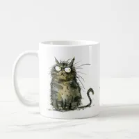 Do. Not. Touch. Scruffy Cat Work Place Humor Coffee Mug