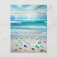 Keeping in Touch with this Ocean Vacation Postcard