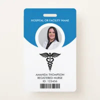 Registered Nurse Photo Identification Badge