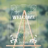 Art Nouveau Wedding Welcome Sign