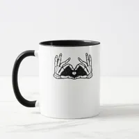 Skeleton Hands The Of A Heart Abstract Form Mug