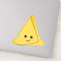 Cute Indian Samosa Kawaii Character Sticker