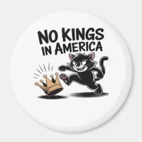 No Kings In America Classic Bold Casual Magnet