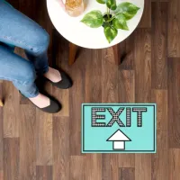 Personalized Exit Floor Sign Floor Decals