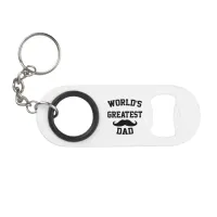 Worlds greatest dad keychain bottle opener