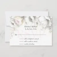 RSVP Classic Modern Ivory and Blush Floral 