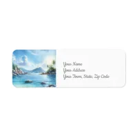 Coastal Return Address Label