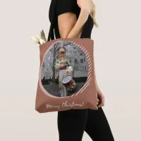 Merry Christmas NYC Rockefeller Plaza Drummer Boy Tote Bag