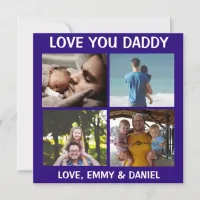 Personalized Happy Father's Day Love You Photo  