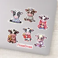 Pj cow sleepover!  sticker