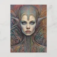 Alien Woman Postcard