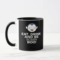 Eat Drink Scary Boo Halloween Design Creative Casu Mug