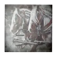 Working Horses Ceramic Tile