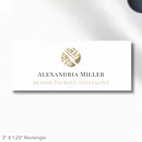 Employee Name Tag Custom Logo