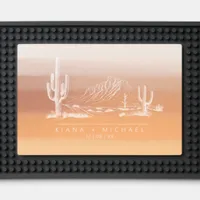 Desert Vibes Wedding Gradient Watercolor TC ID1019 Bar Mat