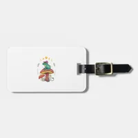 Cottagecore Aesthetic Goblincore Frog Wizard On Mu Luggage Tag