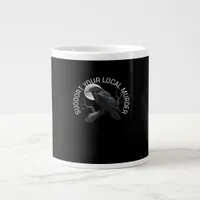 F-Caw-F - Support Your Murder Classic Giant Coffee Mug