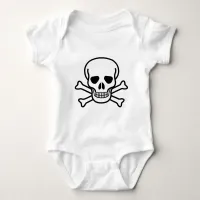 Skull and Crossbones Baby Bodysuit