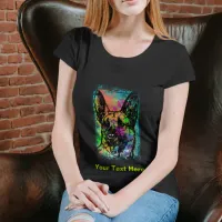 Colorful Painting Dog T-Shirt