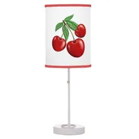 Red Cherries Design  Table Lamp