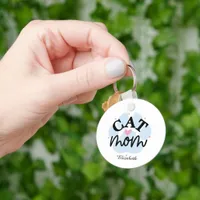 Personalized Cat Mom - Mother's Day Keychain