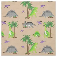 Dinosaur Land Cute Dino Fabric