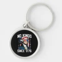 No Kings In America Patriotic Vintage Graphic Look Keychain