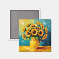 Keeping in Touch | Yellow Sunflowers Magnet