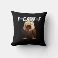 F-Caw-F Funny F-Caw-F Gear Retro Classic Throw Pillow