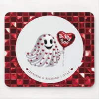 Cherry Coded Valentine's Day Mouse Pad 