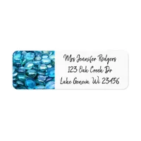 Blue Sea Glass Label