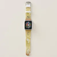 Elegant 50th Golden Wedding Anniversary Apple Watch Band