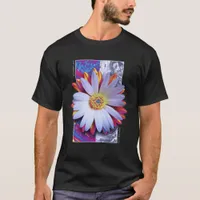 Holographic Flower Just Breathe T-Shirt