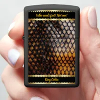 Outdoor finds: detailed snakeskin patterns zippo lighter