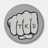 TKD Fist Round Magnet