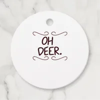 Alastor Oh Deer Creative Art Design Favor Tags