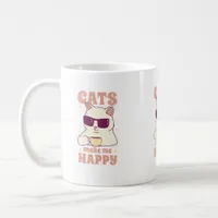 Cats Make Me Happy Mug