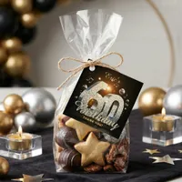 Disco Ball 70s Music 60th Birthday Party Thank You Favor Tags