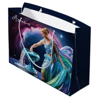 Greek Goddess Aquarius The Water Bearer Large Gift Bag