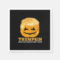 Funny Trumpkin Make Halloween Great Again Napkins